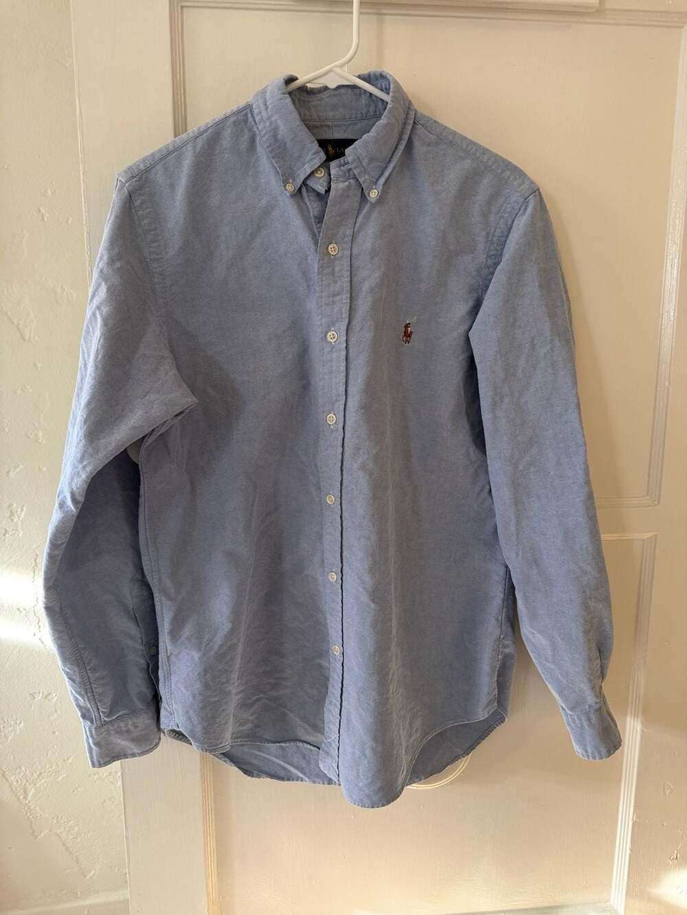 Ralph Lauren Men's Blue Long Sleeve Oxford Button Down Shirt Size M